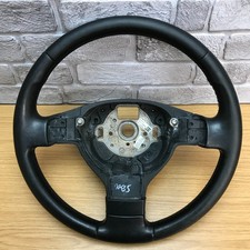 Genuine VW black leather 3 spoke MFSW steering wheel, MK5 Golf, GT etc.  17C