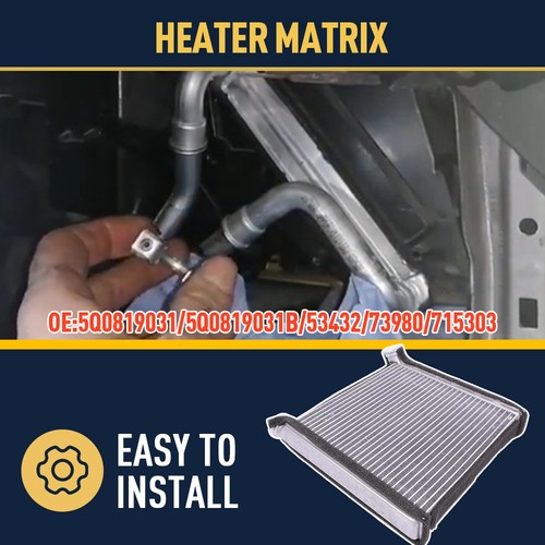 Heater matrix for golf - for, vw