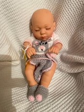 KELLY sweet Tiny Full body vinyl reborn Girl  Weighted to 1.84 lbs 11.5 inches