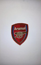 Custom Small Arsenal Upcycled Cotton Iron on Crest Badge patch