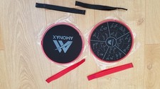 Core Sliders, Double Sided Gliding Discs with Straps. Ab Gliders for Core Exe...