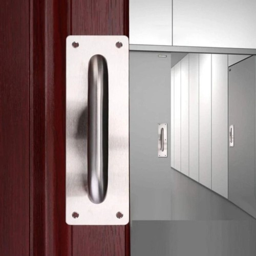 Pull push door plate handle - push,