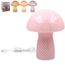 Mushroom Lamp Pink Bedside