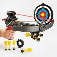 Kids Crossbow Gun Set With Bolts Target Archery Shooting Garden Laser Target Toy