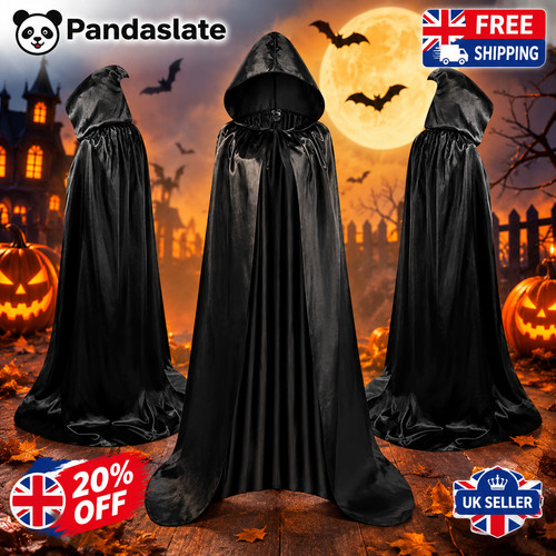 Halloween cloak hooded black - halloween,