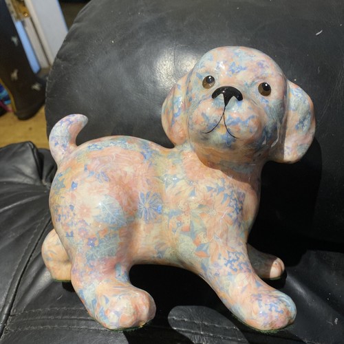 Porcelain dècoupage puppy - porcelain, –