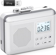 Gracioso Portable Cassette Player Recorder Converter,Cassette to MP3 via SD Card