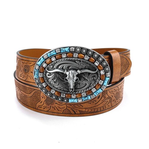 Bull pattern buckle - bull,