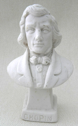 Chopin bust vintage hardened - chopin,
