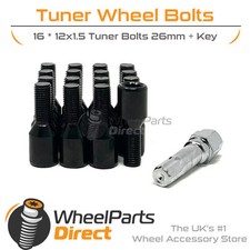 Wheel Bolts (16) Tuner Black