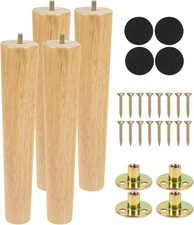 12 inch Wooden Table Legs 30cm Chair Legs Furniture Feet Set of 4 .