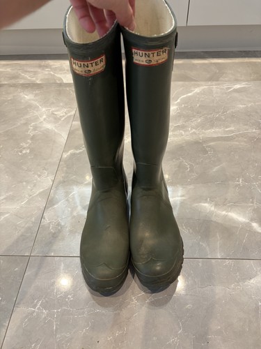 Vintage hunter wellies green - vintage,
