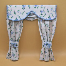 Dolls house curtains. White