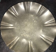 John Turton PEWTER Plate Sheffield Nice Condition - Free UK Post BEAUTIFUL XMAS