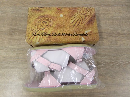 Sun san saltwater - pink, leather