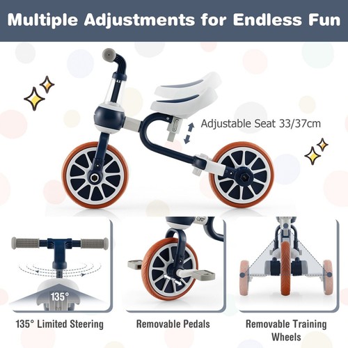 Bike adjustable parent push - bike,