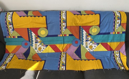 Rare abstract fabric - fabric, vintage