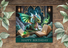 DRA 017 Dragon Birthday Card