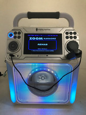 Groove XL Singing Machine Karaoke Machine To VeGue Microphones CD's in Case