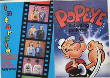 Popeye KNITTING PATTERN Book 8 intarsia jumper designs Gary Kennedy sailor man