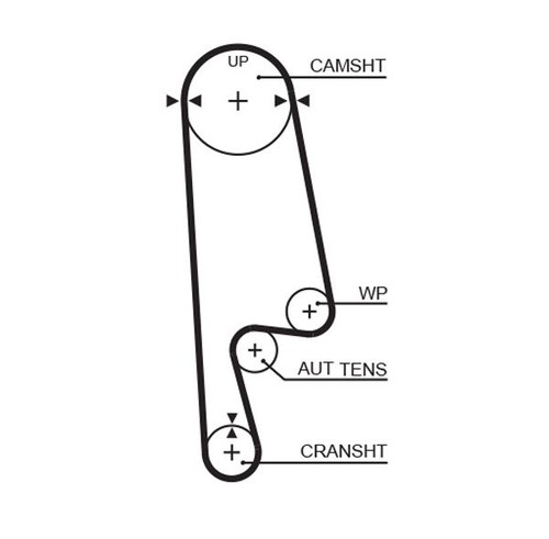 Gates timing belt cambelt - belt,