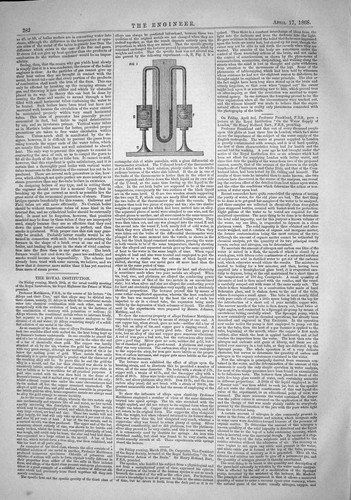 Old antique print - old, u-bend