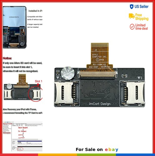Dual micro adapter for ipod - dual, sd