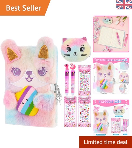 Lockable plush diary gift - plush,