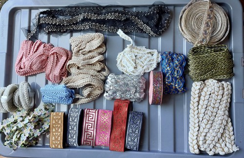 Job lot fancy ribbons and - lot,