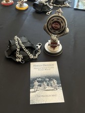 Harley Davidson Pocket Watch with Chain, Heritage Soft Tail Classic