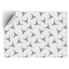 1 x Vinyl Sticker A4 - BW -
