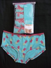 5 PACK ex M&S TROPICAL, LADIES COTTON LOW-RISE BRIEFS,KNICKERS, FREE POSTAGE