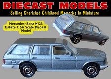 MERCEDES W123 E-CLASS ESTATE; LOVELY METALLIC GREY MATCHBOX DIECAST SCALE MODEL