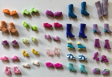 Polly Pocket Shoes Boots 25 pairs assorted styles - Mixed Bundle (e)