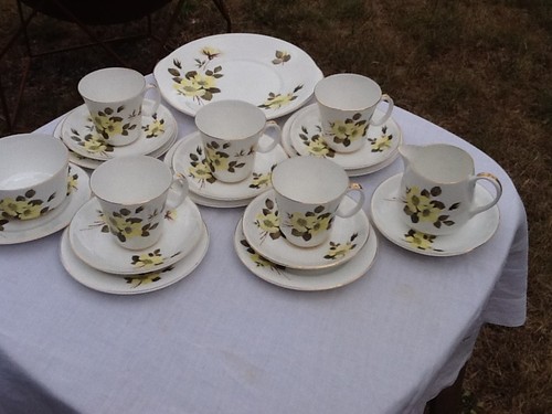 Yellow roses vintage - yellow,