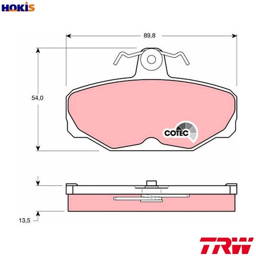 Brake pad set disc - pad,