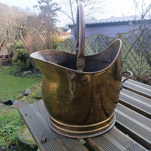 Antique large brass helmet - antique,