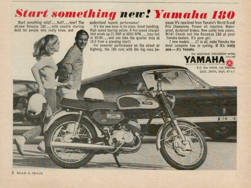 1967 yamaha bonanza 180 - bonanza, ford