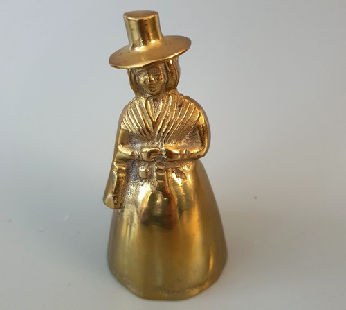 Vintage solid brass welsh - welsh, lady