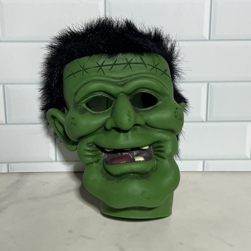 Vtg halloween rubber mask - rubber,