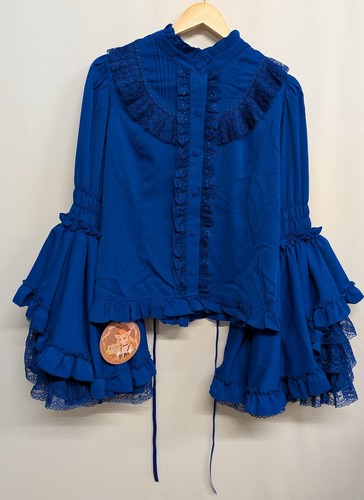 New victorian style blue shirt - victorian-style,