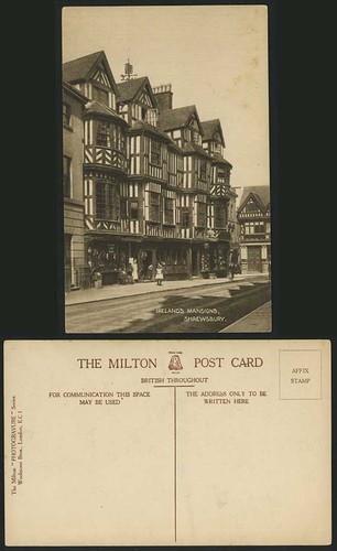 Shrewsbury old postcard - shrewsbury,