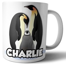 Personalised Gift Penguins Mug