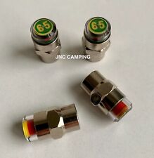 4 x EZ Read Tyre Pressure Cap Monitor Valve Cap Indicator Caravan Car
