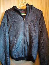 TRAINER SPOTTER street wear jacket Snake Jammer Mens S snake skin pattern