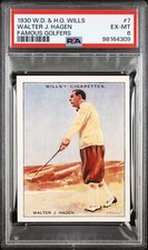 Wills - 'Famous Golfers' (1930) - #7 - Walter J. Hagen **PSA6**