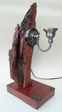 Driftwood Table Lamp Handmade Rustic Quirky 48cm High