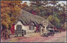 Cat & Fiddle Inn, New Forest - A.R.Quinton art postcard