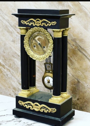 Victorian french boulle clock - victorian,