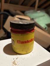 Vintage retro Castolin Container Tub Tin